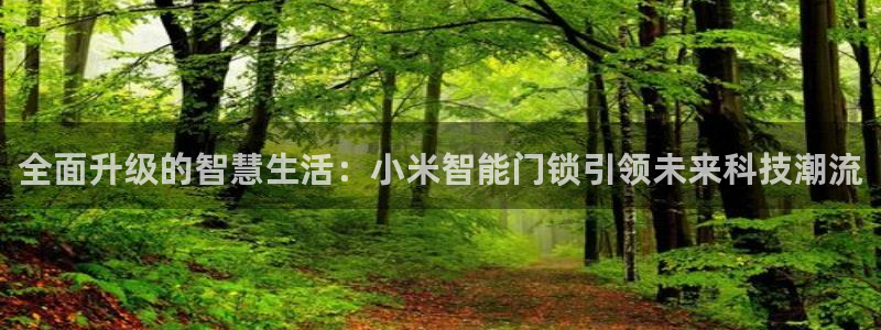 富联娱乐主管减判官333OO：全面升级的智慧生活：小米智能门