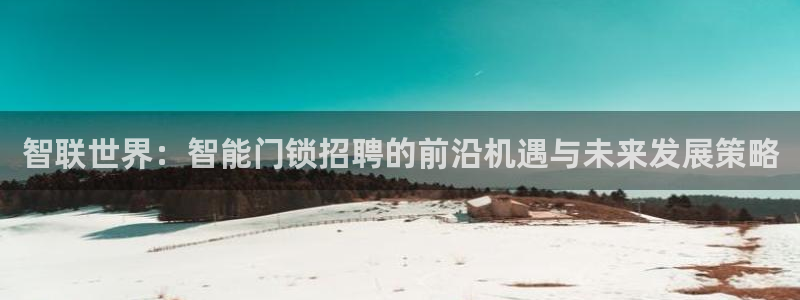 富联娱乐主管是谁呀图片：智联世界：智能门锁招聘的前沿机遇与未