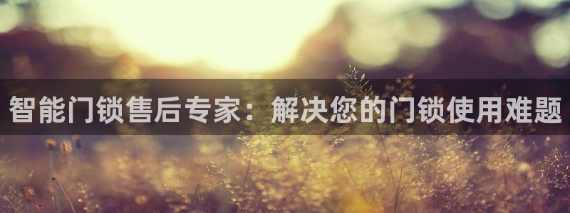 富联娱乐几67OO6：智能门锁售后专家：解决您的门锁使用难题