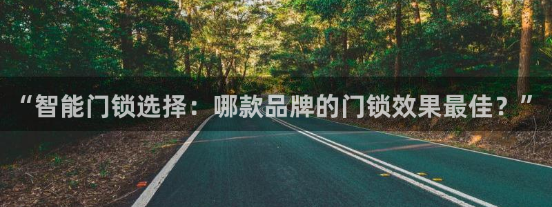富联娱乐在线注册链接下载：“智能门锁选择：哪款品牌的门锁效果