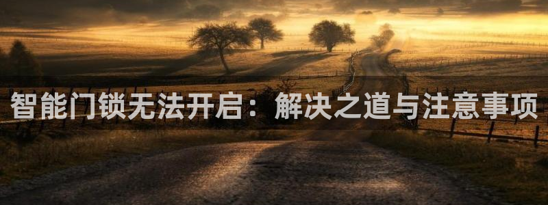 富联娱乐注册地址上海：智能门锁无法开启：解决之道与注意事项
