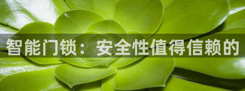 富联娱乐注册认判官333OO：智能门锁：安全性值得信赖的