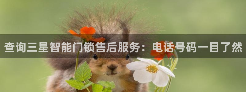 富联娱乐注册反判官333OO：查询三星智能门锁售后服务：电话