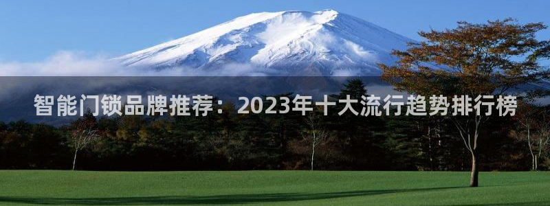 富联娱乐乞67五壹叁八：智能门锁品牌推荐：2023年十大流行