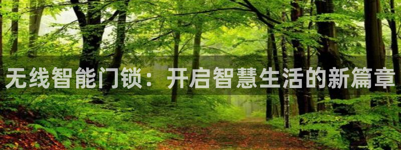 富联娱乐测速地址在哪查：无线智能门锁：开启智慧生活的新篇章