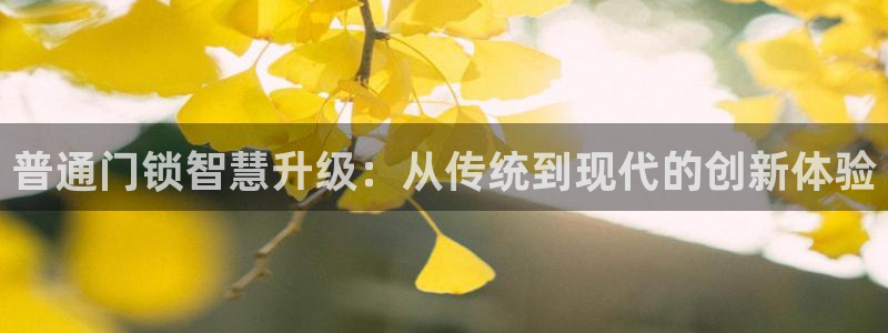 富联娱乐在线官网下载：普通门锁智慧升级：从传统到现代的创新体