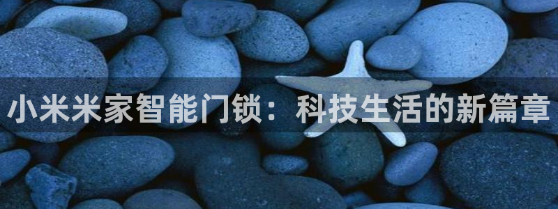 富联娱乐注册码判官333oo：小米米家智能门锁：科技生活的新