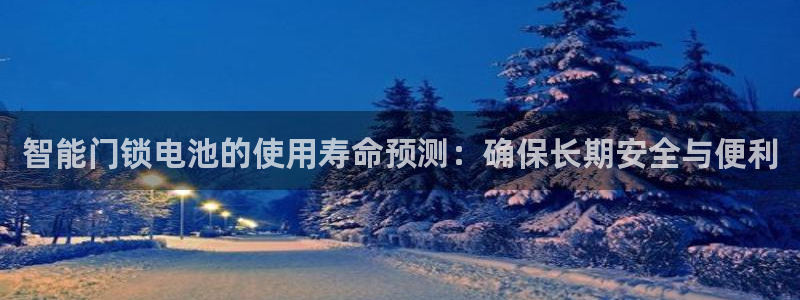 富联娱乐官网首页网址：智能门锁电池的使用寿命预测：确保长期安