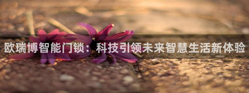 富联娱乐app官方下载：欧瑞博智能门锁：科技引领未来智慧生活